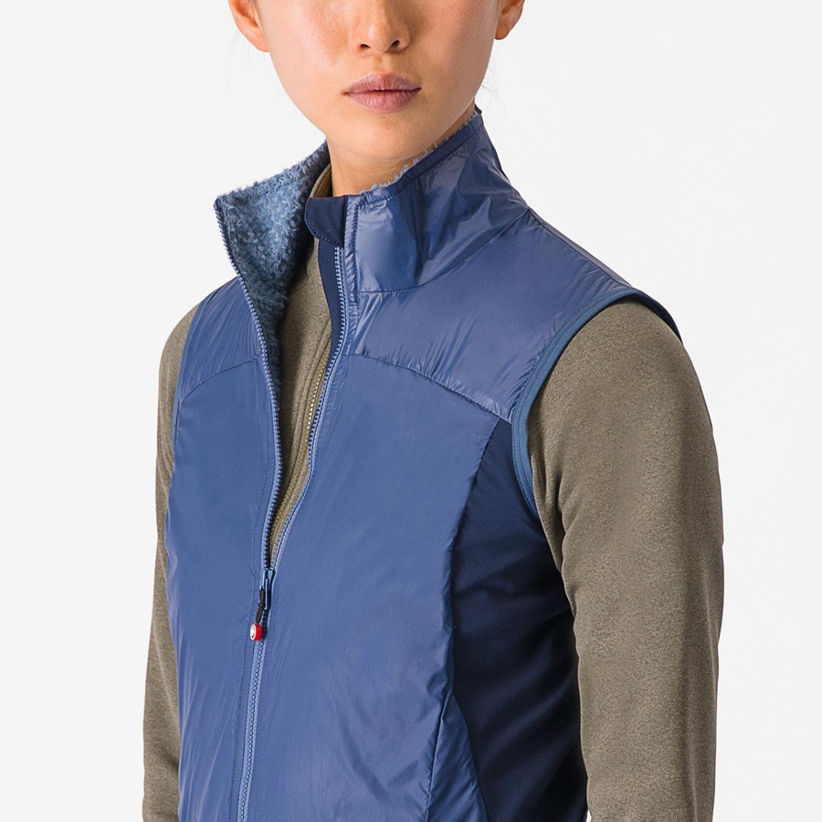 Blue / Blue Women Castelli UNLIMITED W PUFFY Vest | ZIYK-81092