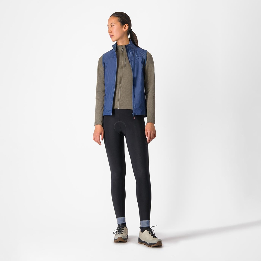 Blue / Blue Women Castelli UNLIMITED W PUFFY Vest | ZIYK-81092