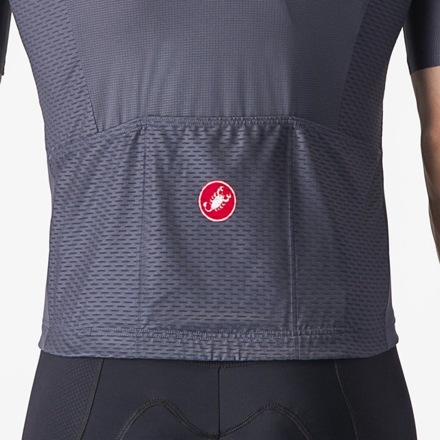 Blue / Light Grey Blue Men Castelli TRADIZIONE Jersey | WPOM-87945