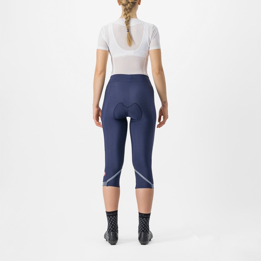 Blue / Silver Women Castelli VELOCISSIMA THERMAL KNICKER Leggings | QPES-12360