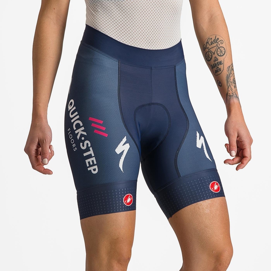 Blue / White Women Castelli COMPETIZIONE W Shorts | KUWB-30685