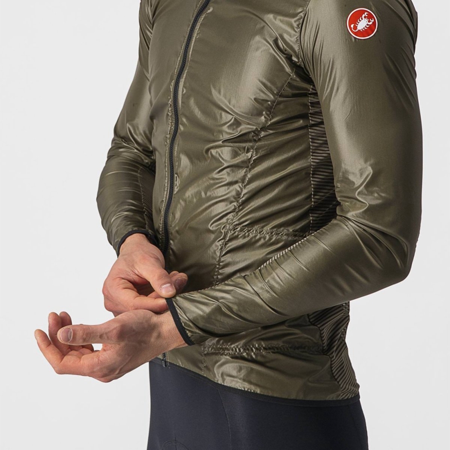 Brown Men Castelli ARIA SHELL Protection | TEID-15029