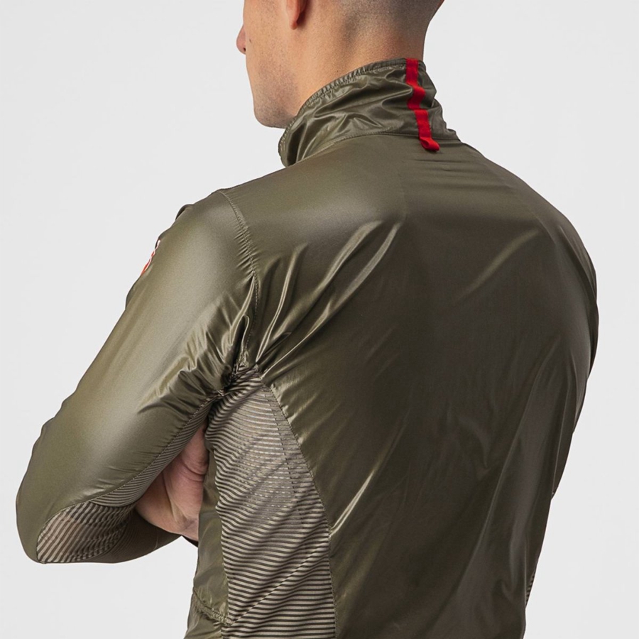 Brown Men Castelli ARIA SHELL Protection | TEID-15029