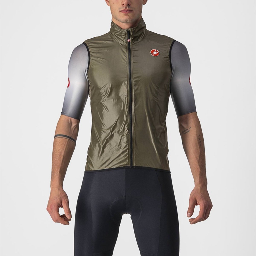 Brown Men Castelli ARIA Vest | MFGH-81756