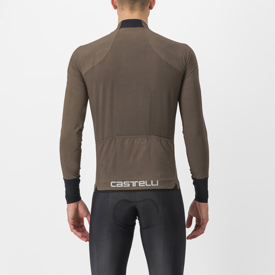 Brown Men Castelli FLIGHT AIR Jersey | LEPO-70861