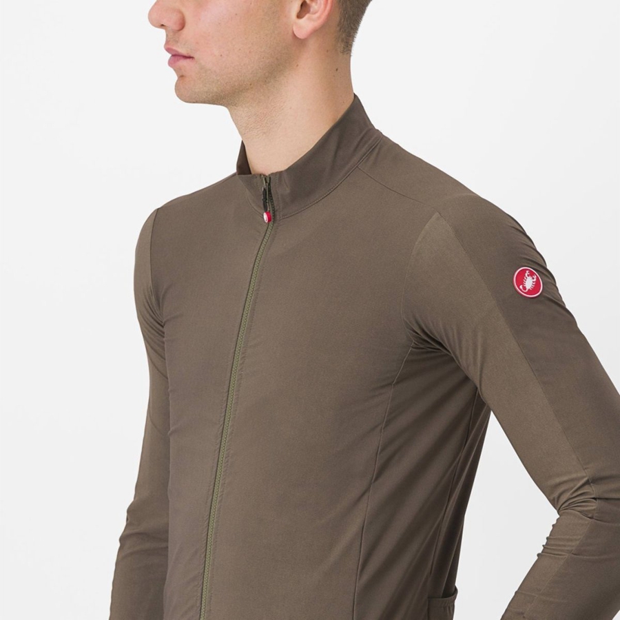 Brown Men Castelli FLIGHT AIR Jersey | LEPO-70861