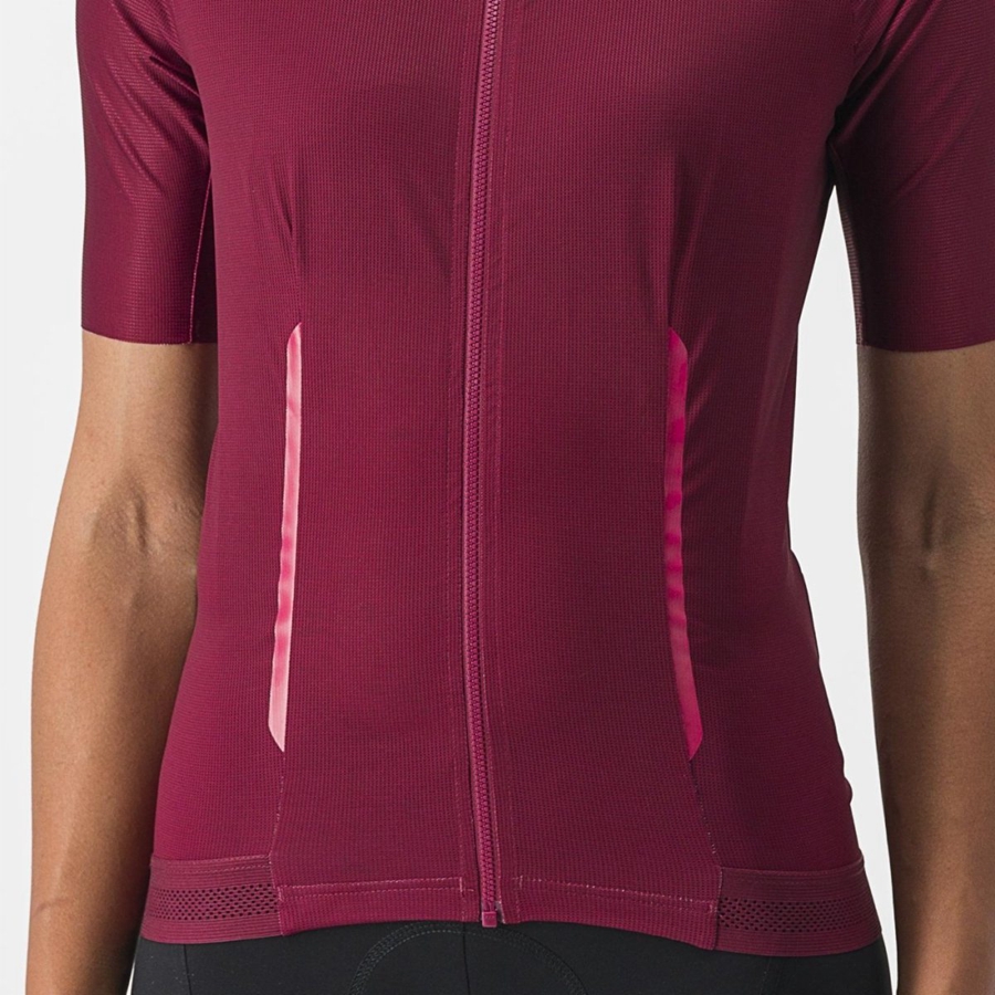 Burgundy Women Castelli ENDURANCE W Jersey | ISDN-71869