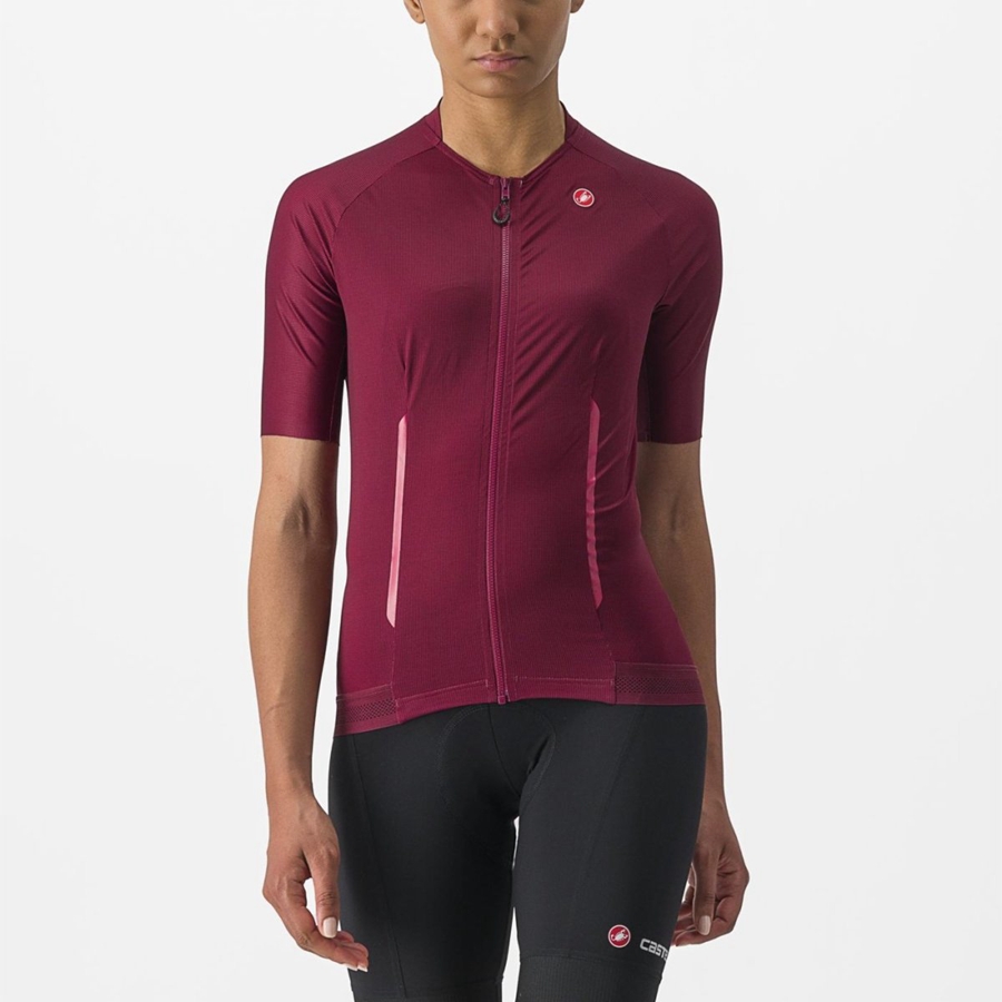 Burgundy Women Castelli ENDURANCE W Jersey | ISDN-71869