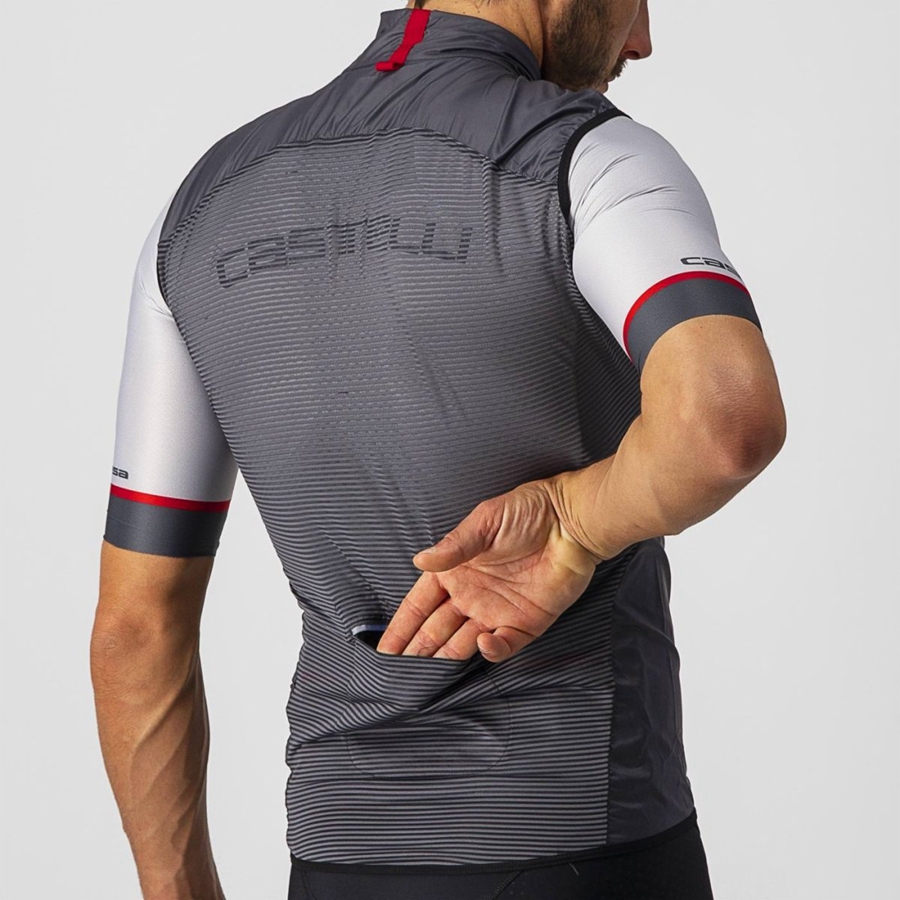 Dark Grey Men Castelli ARIA Vest | PJEB-21504