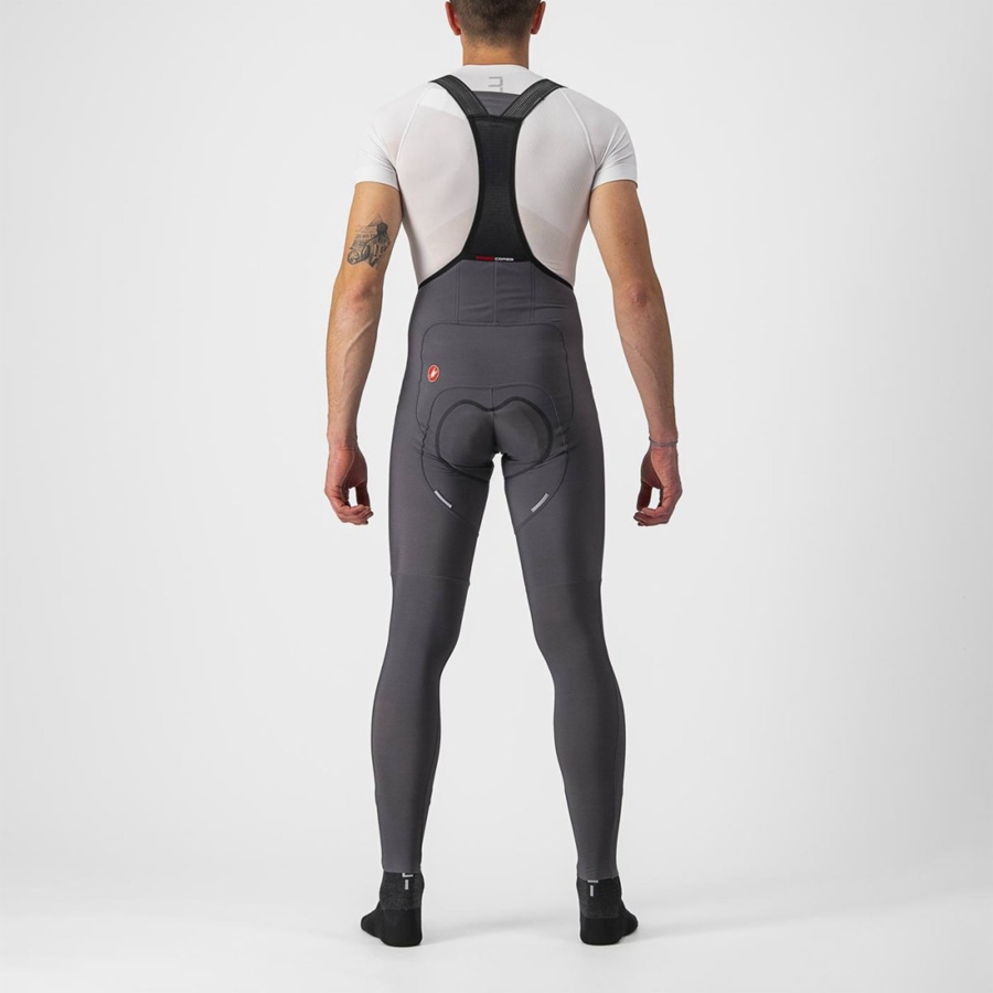 Dark Grey Men Castelli FREE AERO RC Bib Tights | WYSX-35289