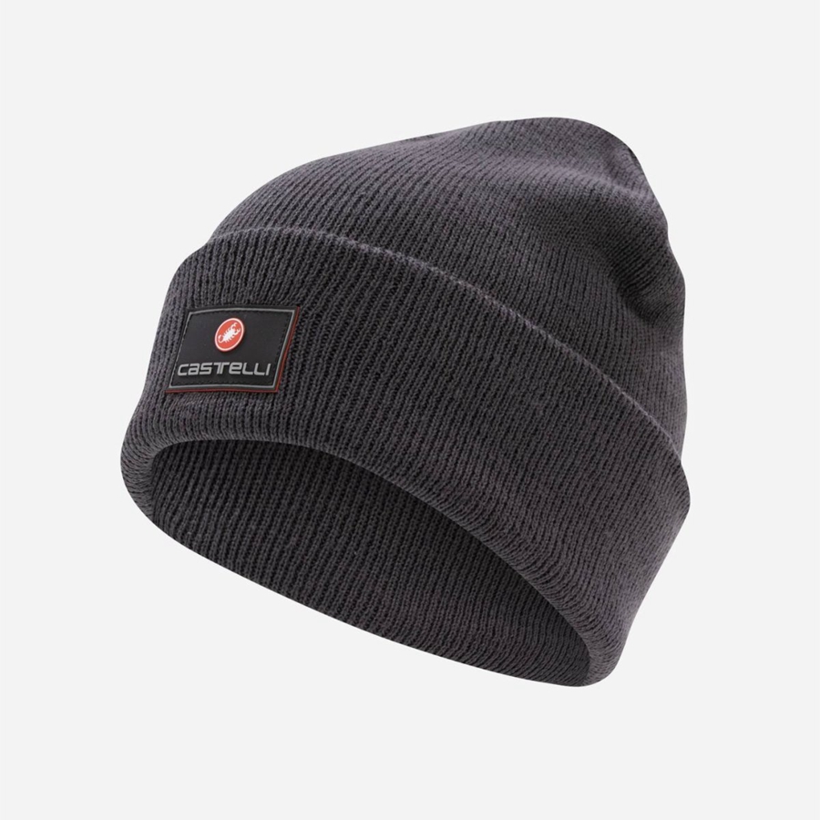 Dark Grey Men Castelli PODIOFIRMA Beanie | GFBE-83740