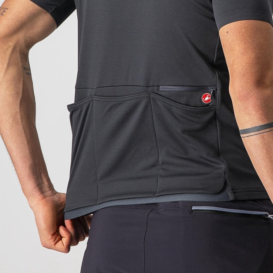 Dark Grey Men Castelli UNLIMITED ALLROAD Jersey | SZWD-49185