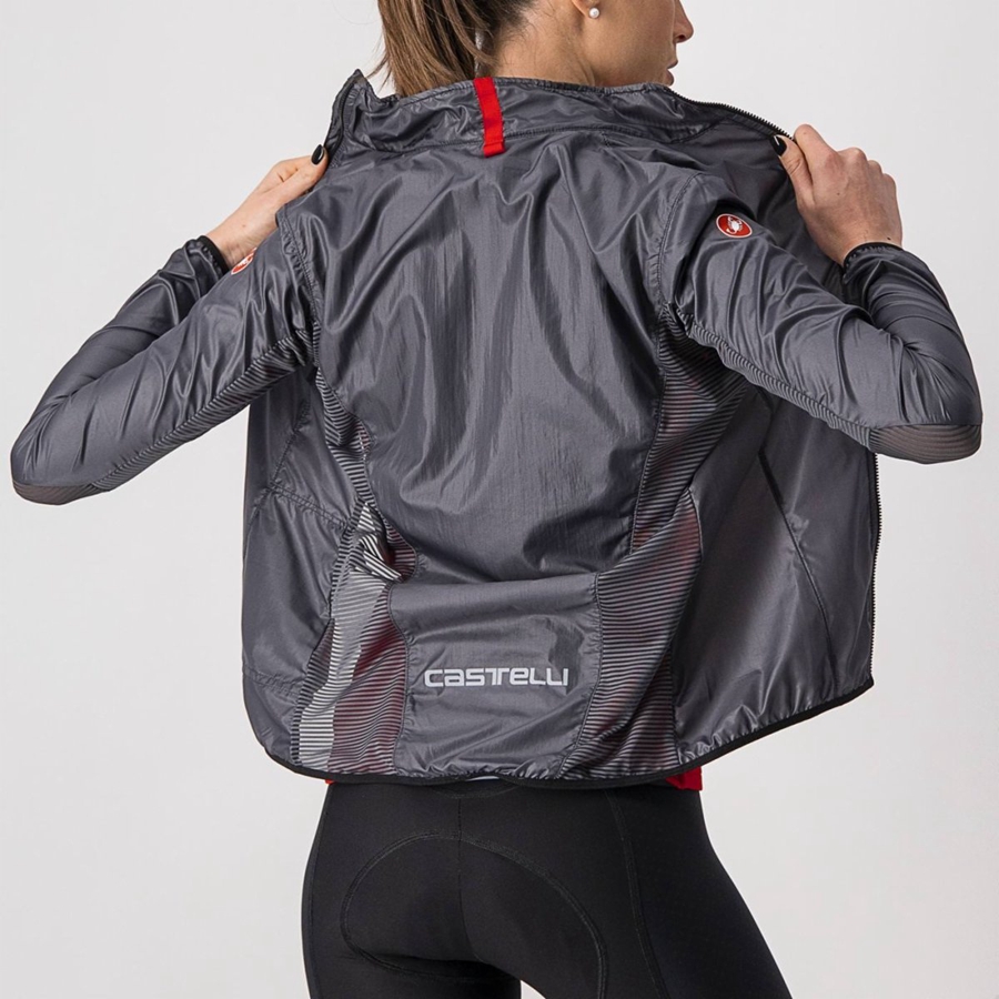 Dark Grey Women Castelli ARIA SHELL W Protection | BKYR-83457