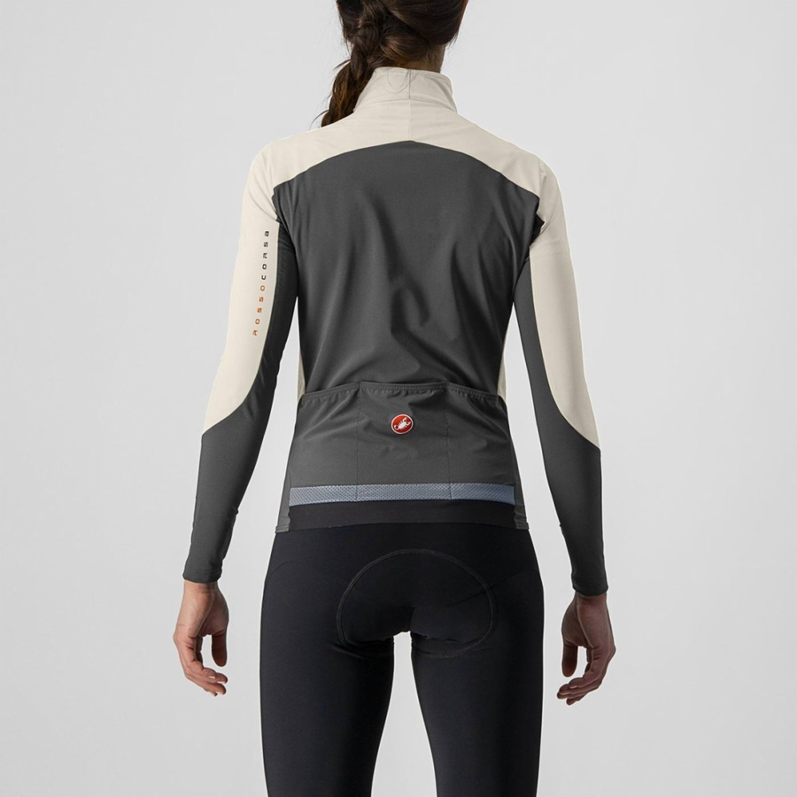 Dark Grey Women Castelli BETA RoS W Jackets | OTYC-91348