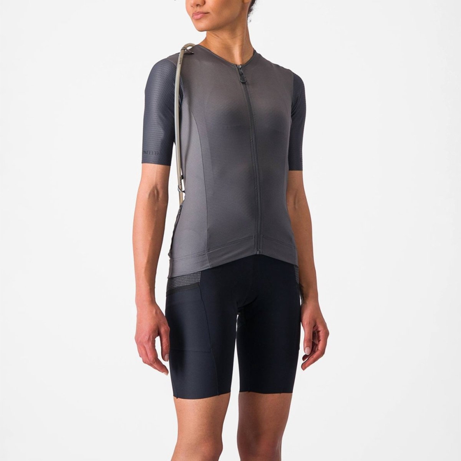 Dark Grey Women Castelli UNLIMITED PRO W Jersey | MCKU-19568