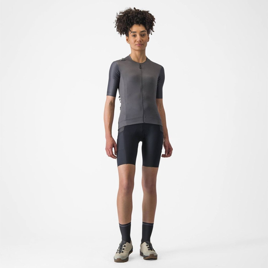 Dark Grey Women Castelli UNLIMITED PRO W Jersey | MCKU-19568