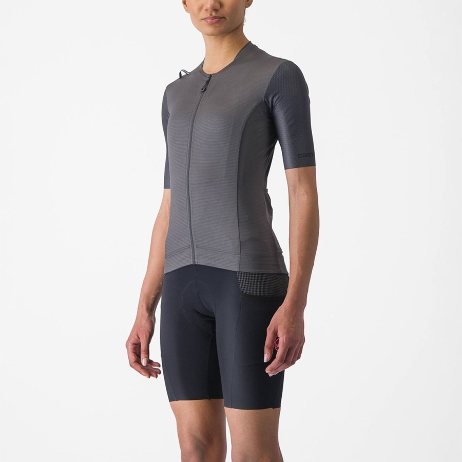 Dark Grey Women Castelli UNLIMITED PRO W Jersey | MCKU-19568