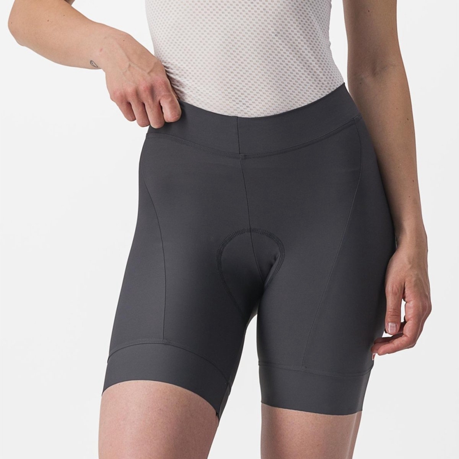 Dark Grey / Orange Women Castelli PRIMA Shorts | BWQC-17938