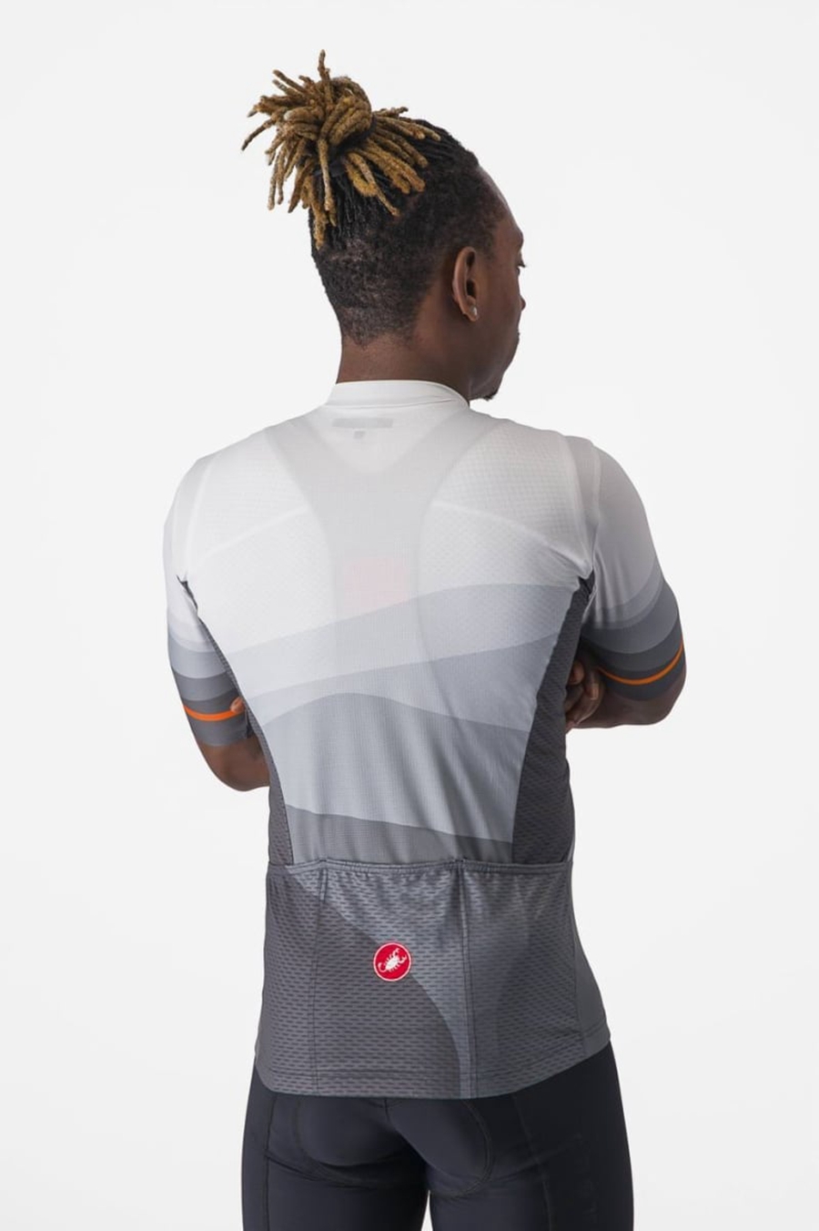 Dark Grey / Silver Grey Men Castelli ORIZZONTE Jersey | XKAC-48560