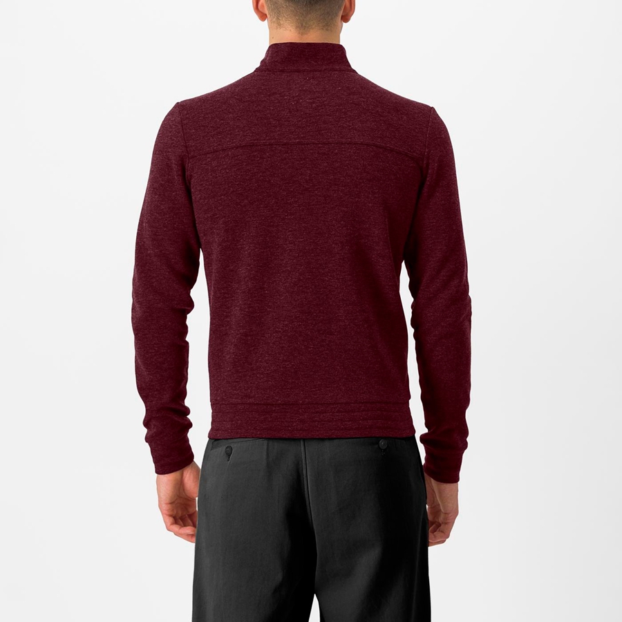 Deep Burgundy Men Castelli VIGORELLI TRACK Casual | GMHC-05296