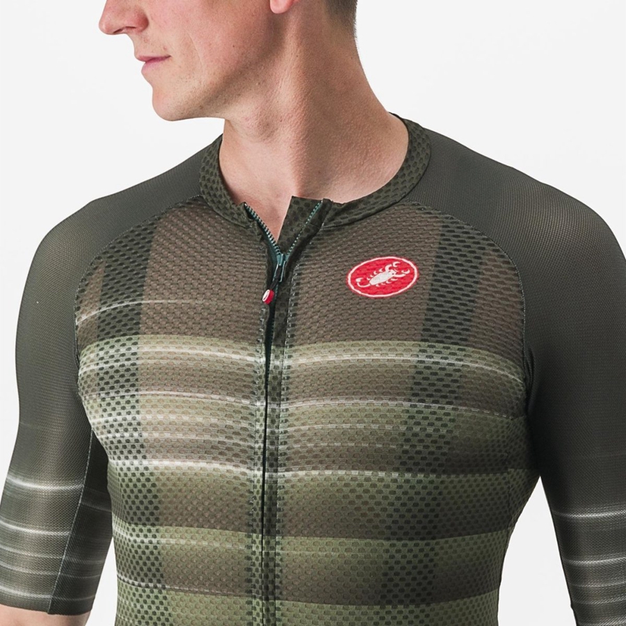 Deep Green Men Castelli CLIMBER'S 3.0 SL2 Jersey | KYCN-23796