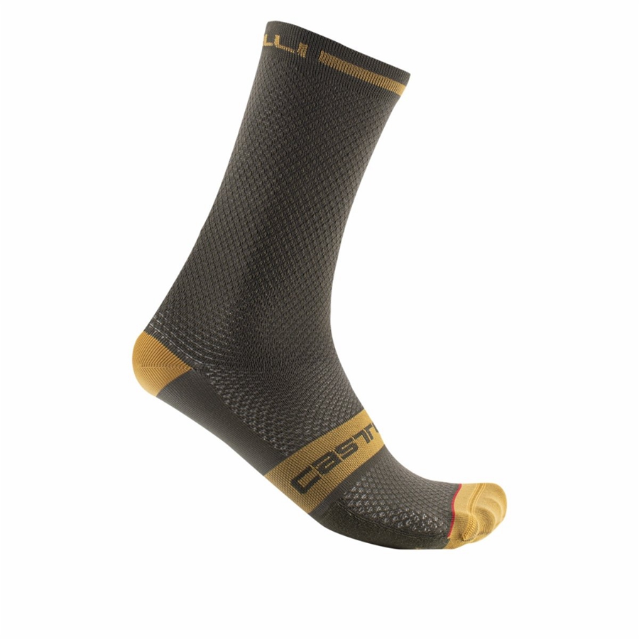 Deep Green Men Castelli SUPERLEGGERA T 18 Socks | GLOQ-15208