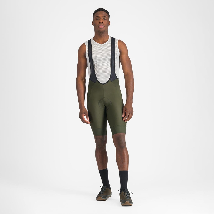 Deep Green Men Castelli UNLIMITED CARGO Bib Shorts | YPGM-48207