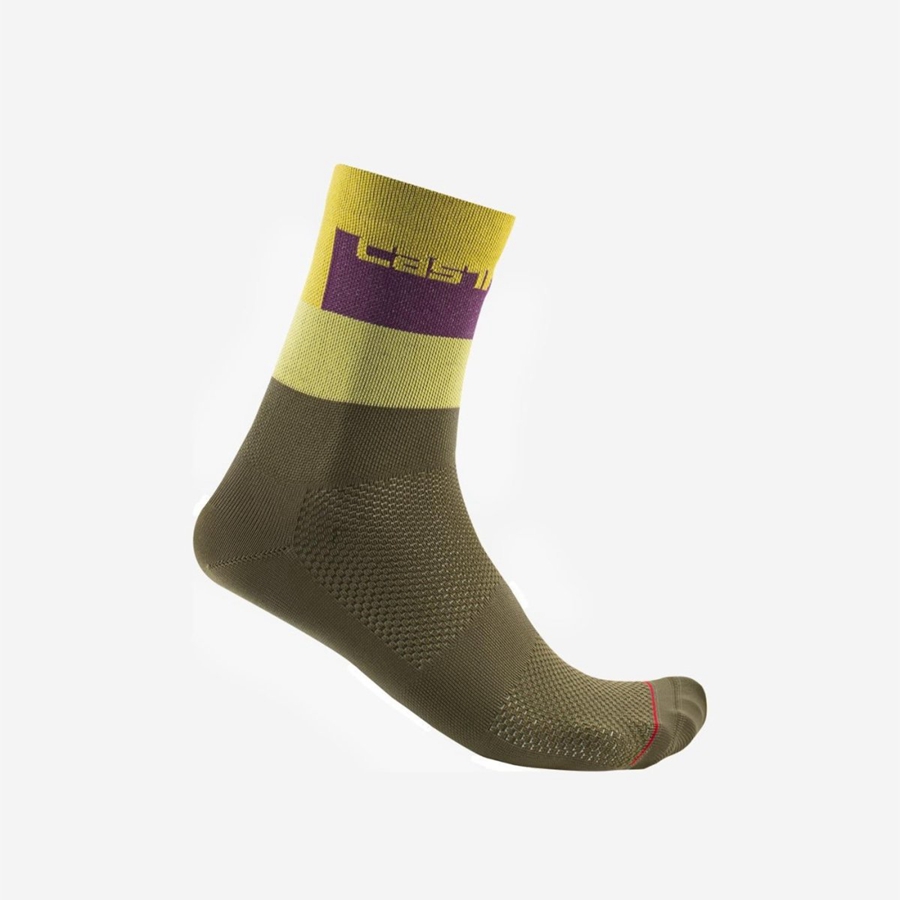 Green Men Castelli BLOCCO 15 Socks | IFYP-15263