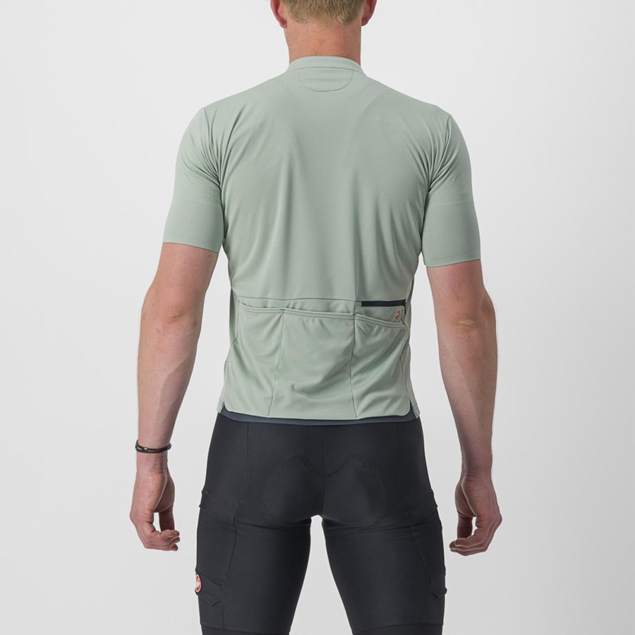 Green Men Castelli UNLIMITED ALLROAD Jersey | HRAX-65908