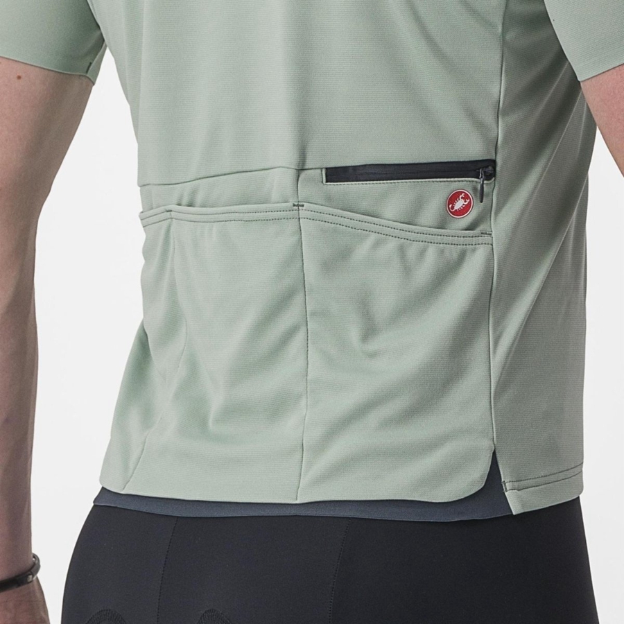 Green Men Castelli UNLIMITED ALLROAD Jersey | HRAX-65908