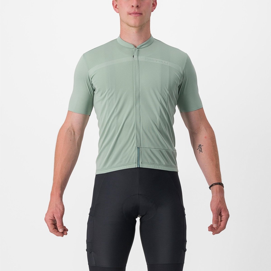 Green Men Castelli UNLIMITED ALLROAD Jersey | HRAX-65908