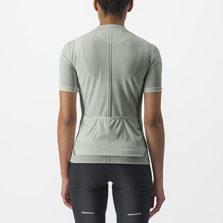 Green Women Castelli ANIMA 4 Jersey | QWKZ-73594