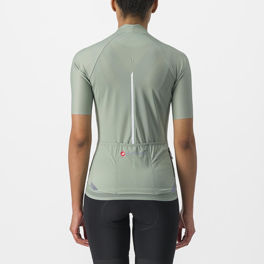 Green Women Castelli ENDURANCE W Jersey | YTOJ-30975