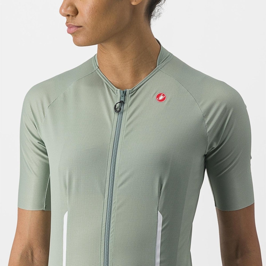 Green Women Castelli ENDURANCE W Jersey | YTOJ-30975