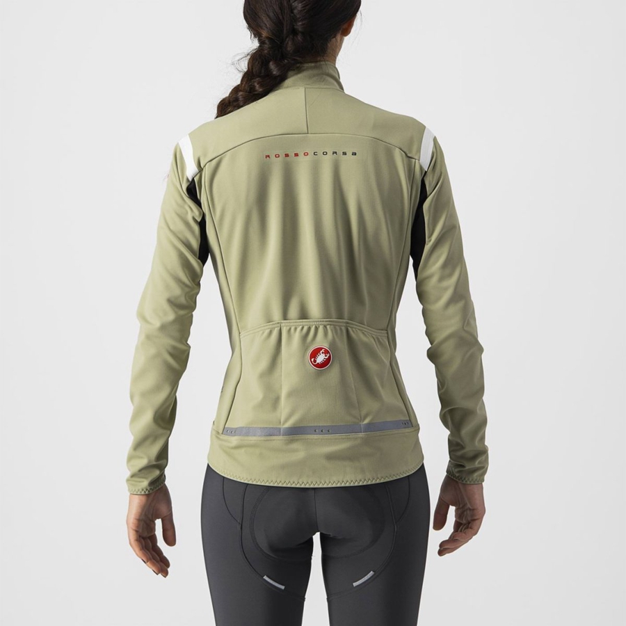 Green Women Castelli PERFETTO RoS 2 W Jackets | SWNL-10352