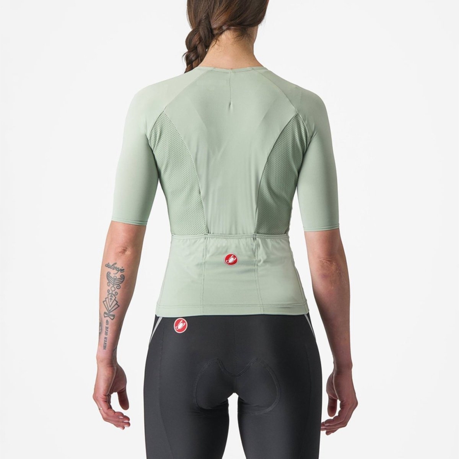 Green / Blue Women Castelli VELOCISSIMA 2 Jersey | GBDA-71630