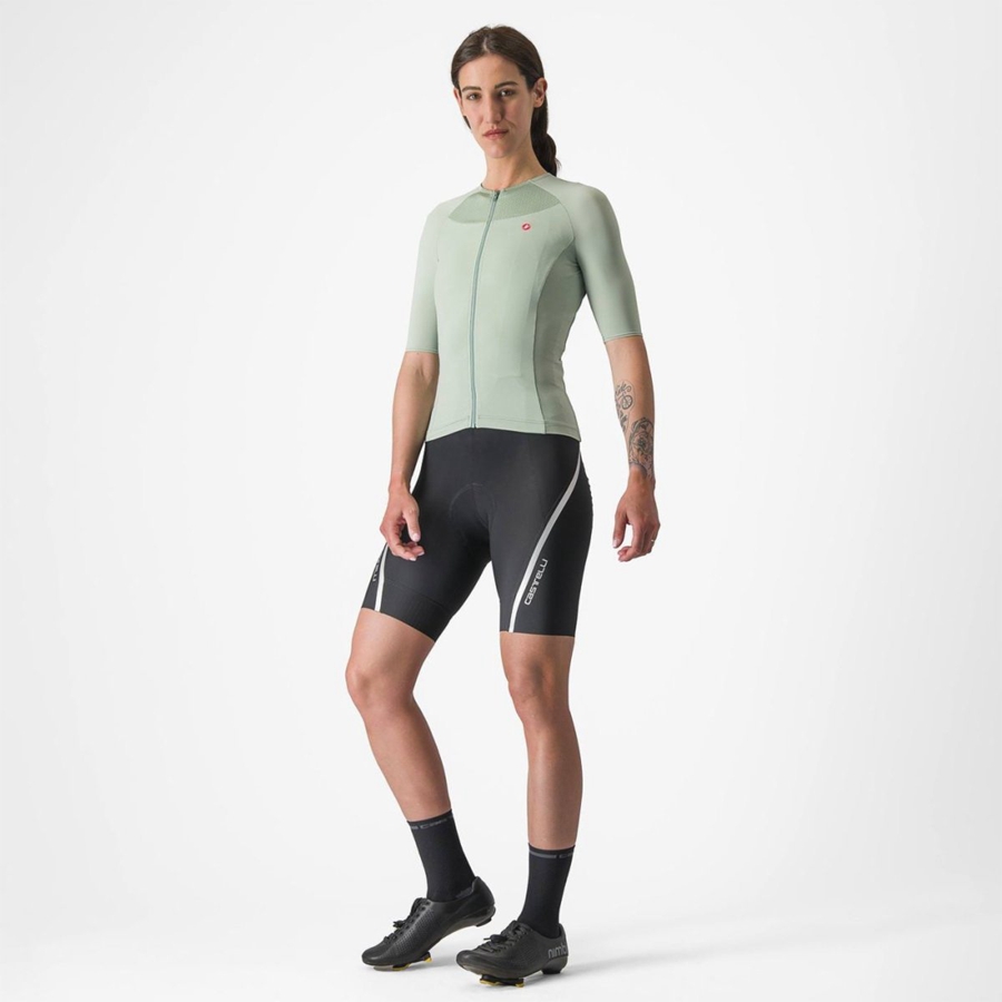 Green / Blue Women Castelli VELOCISSIMA 2 Jersey | GBDA-71630