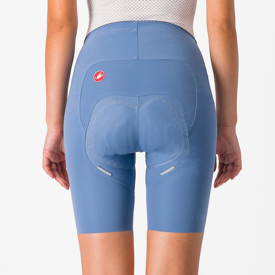 Grey Blue Women Castelli FREE AERO RC W Shorts | MPBW-08174