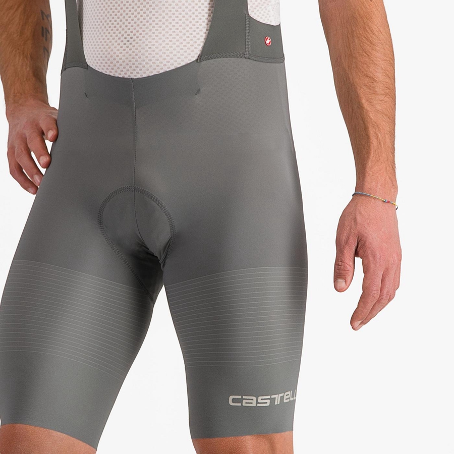 Grey Men Castelli PREMIO Bib Shorts | RODX-97120