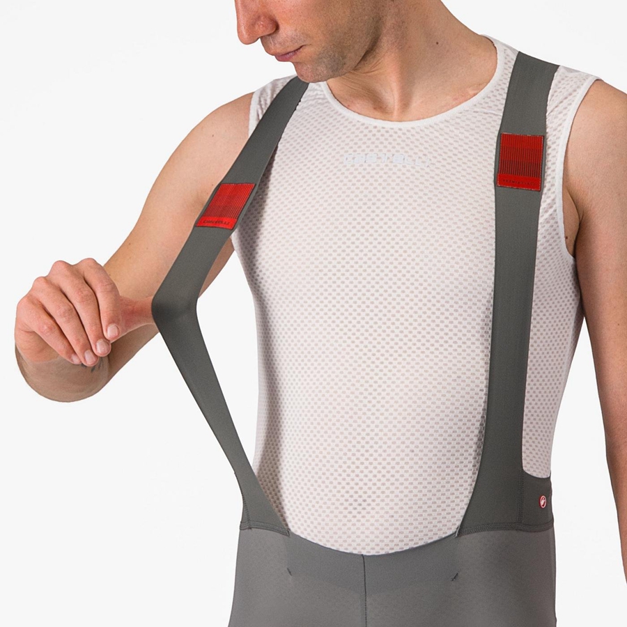 Grey Men Castelli PREMIO Bib Shorts | RODX-97120