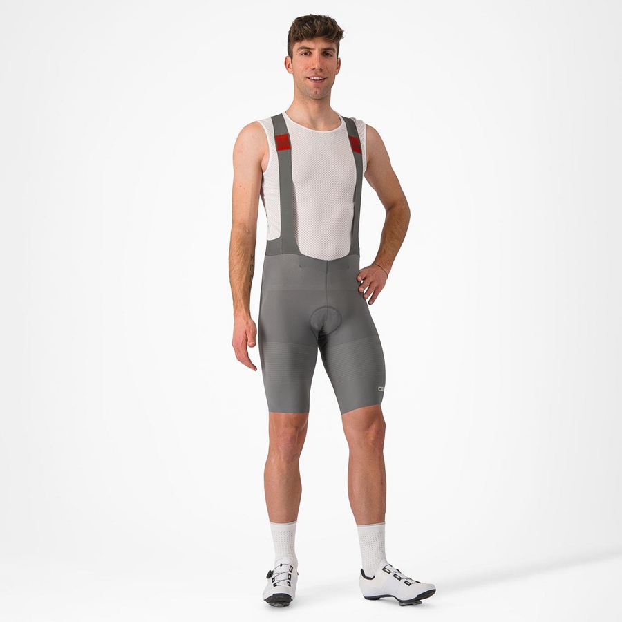 Grey Men Castelli PREMIO Bib Shorts | RODX-97120