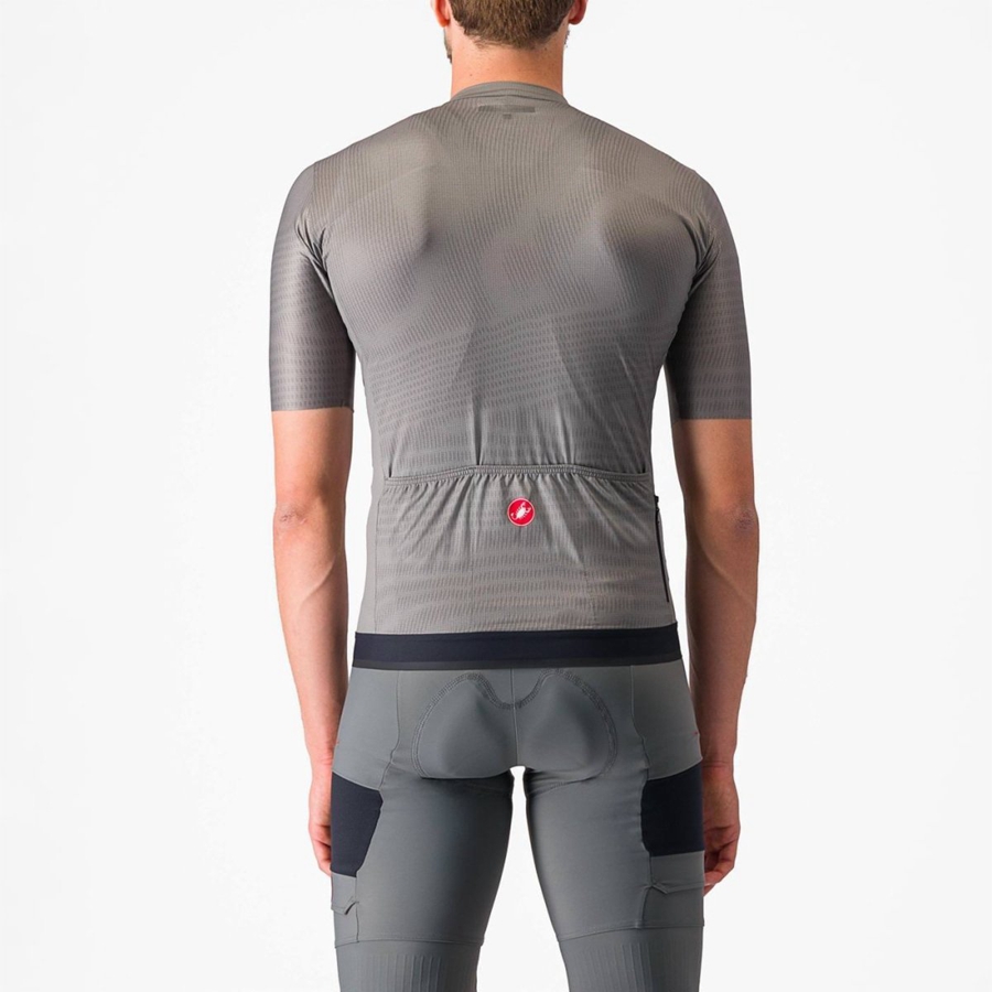 Grey Men Castelli UNLIMITED ENDURANCE Jersey | JEZW-32867