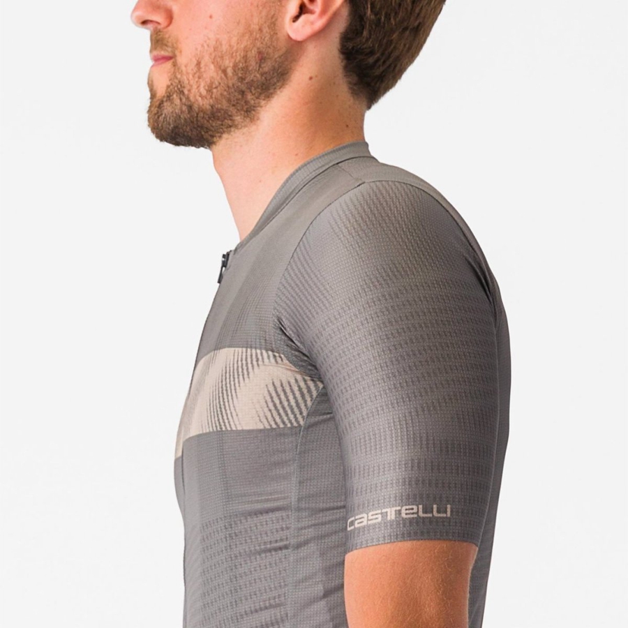 Grey Men Castelli UNLIMITED ENDURANCE Jersey | JEZW-32867