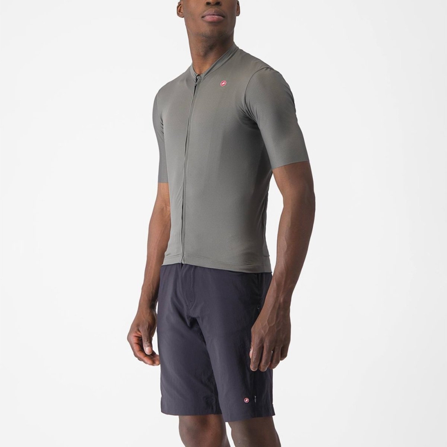 Grey Men Castelli UNLIMITED ENTRATA 2 Jersey | TZNS-29308