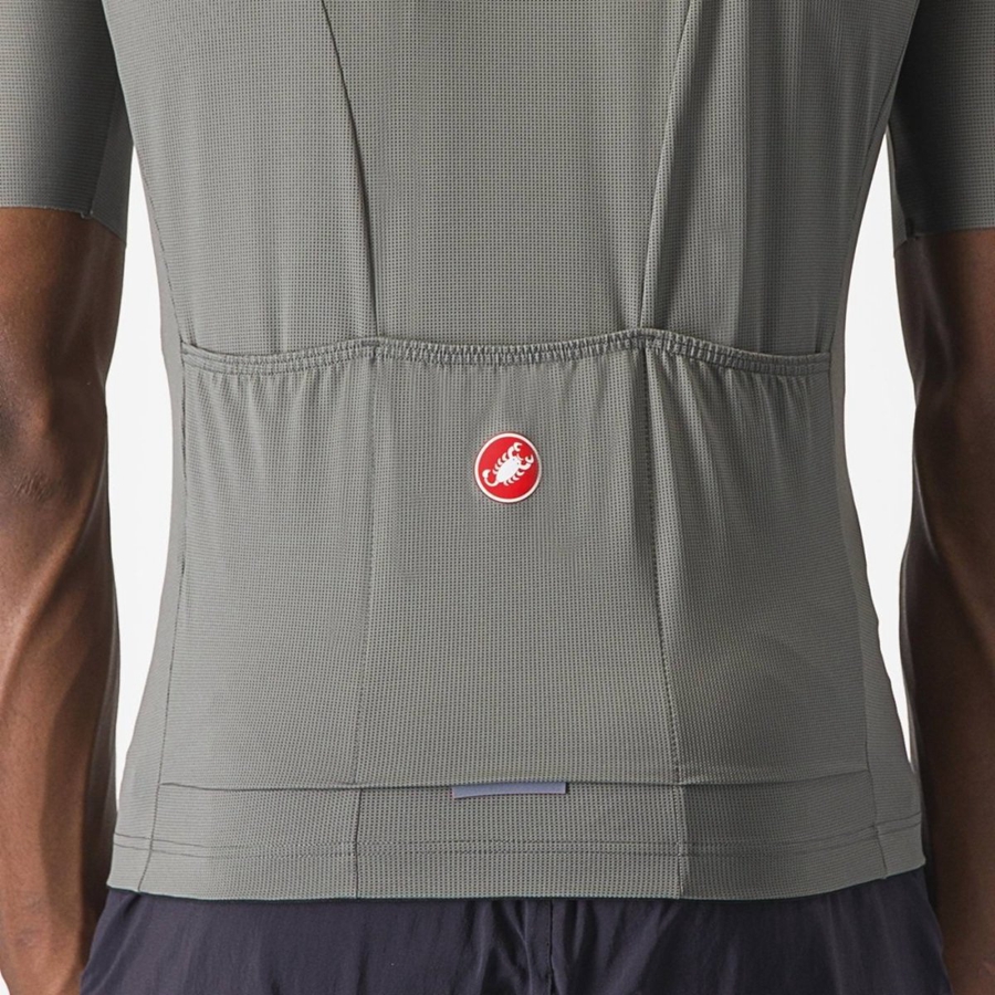 Grey Men Castelli UNLIMITED ENTRATA 2 Jersey | TZNS-29308