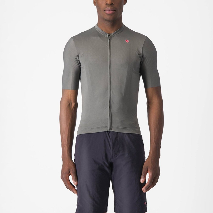 Grey Men Castelli UNLIMITED ENTRATA 2 Jersey | TZNS-29308