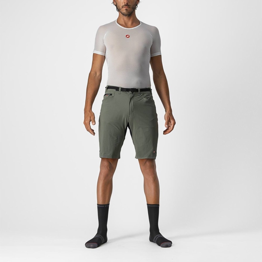 Grey Men Castelli UNLIMITED TRAILGY Shorts | IKRN-16204