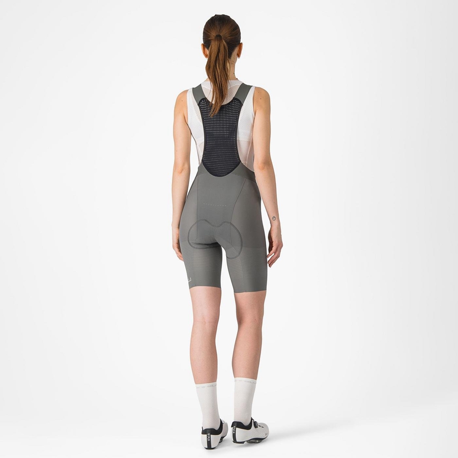 Grey Women Castelli PREMIO W Bib Shorts | FHNX-29671