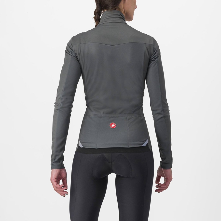 Grey Women Castelli TRANSITION 2 W Jackets | IFDY-21465