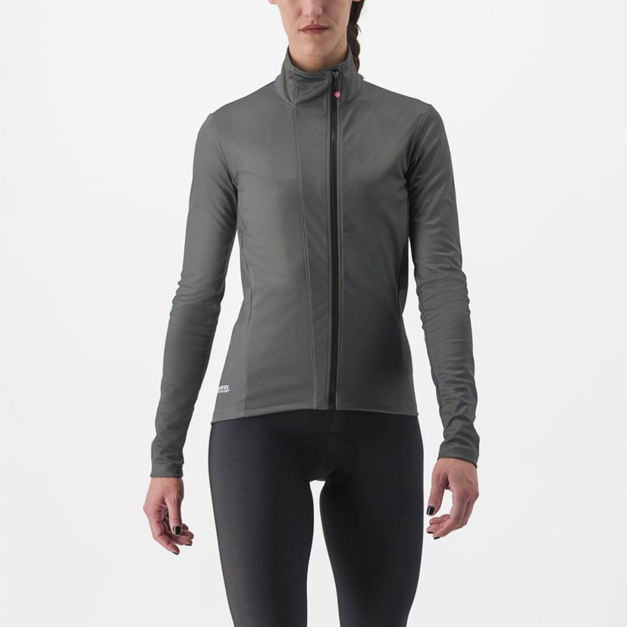 Grey Women Castelli TRANSITION 2 W Jackets | IFDY-21465